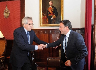 Valentín González Formoso fue recibido por el presidente del TSXG, Miguel Ángel Cadenas